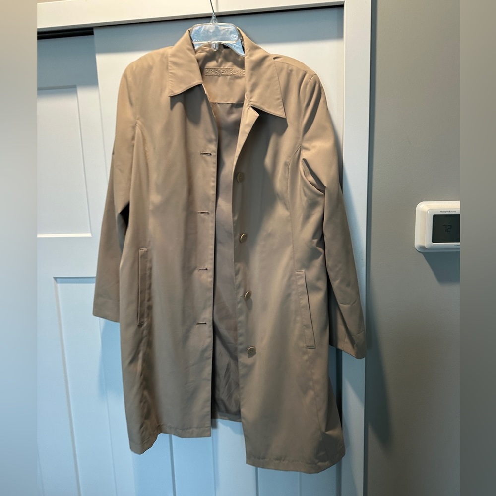 Kristen Blake size 14 khaki button trench - like new